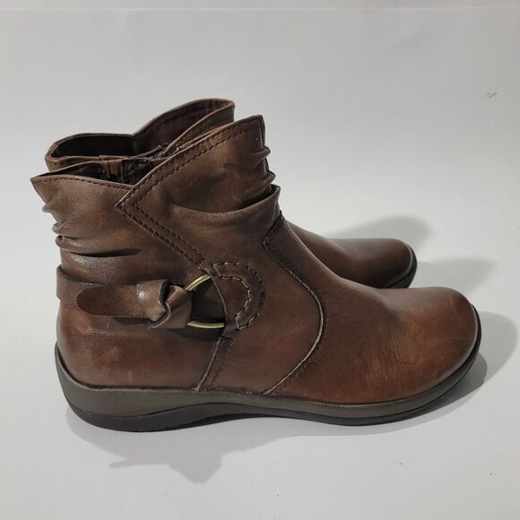 Earth Womens Brown ANKLE BOOTS SZ 8B - Picture 3 of 9